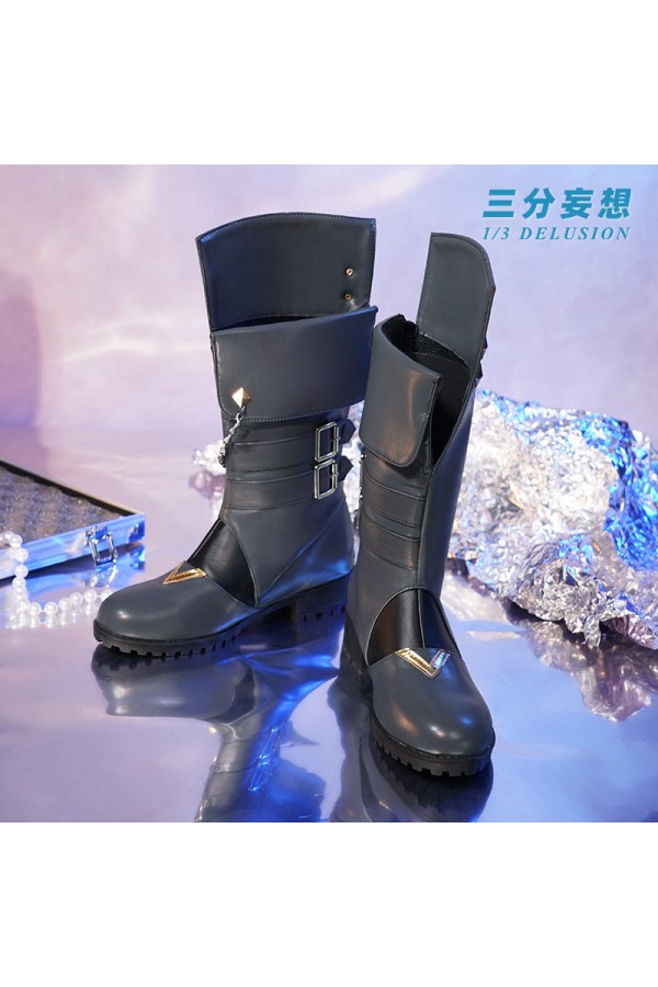 1/3 Delusion Genshin Impact Tartaglia Childe Grey Shoes Cosplay Boots
